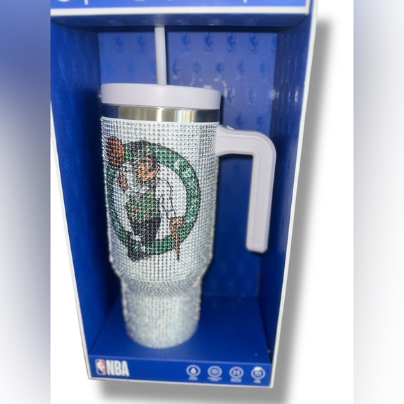 Hydrapeak x NBA Licensed 40 oz Stainless Steel Bling Tumbler Boston Celtics! - Picture 1 of 6